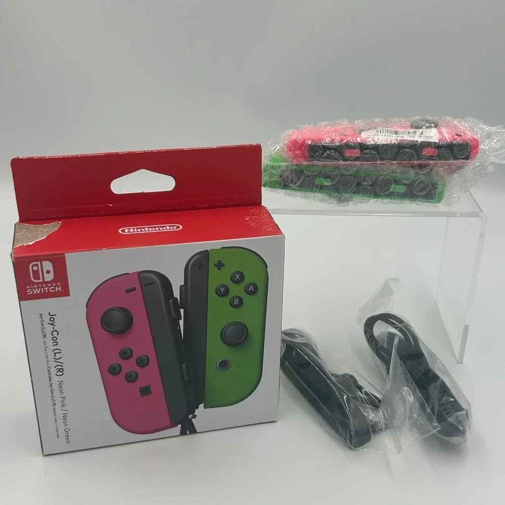 Nintendo Switch Joy-Con Controllers L/R Neon Pink Neon Green